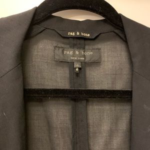 Rag and bone blazer with mesh sleeves